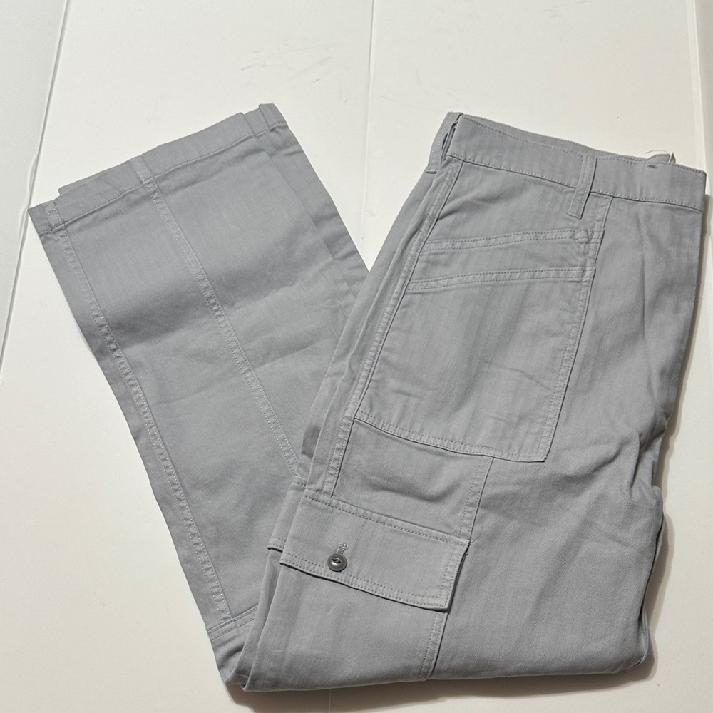 Madewell 90s Straight Cargos Light Gray Cargo Pants 31 New